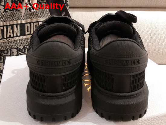 Dior ID Sneaker in Black Mesh and Rubber Replica