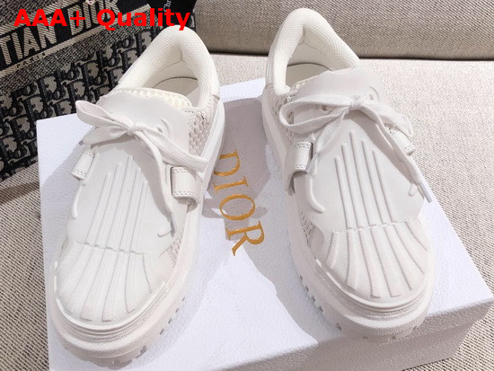 Dior ID Sneaker in White Mesh and Rubber Replica