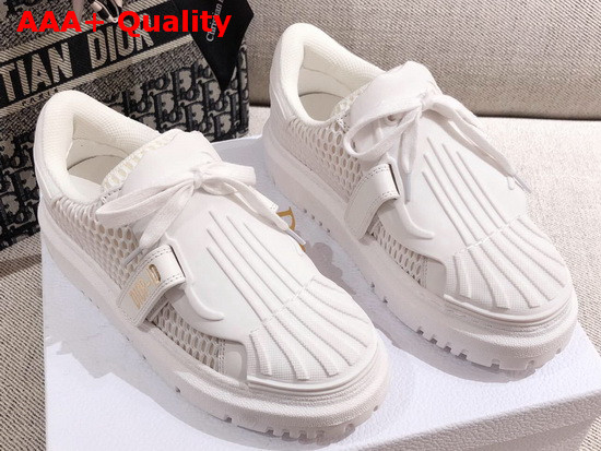 Dior ID Sneaker in White Mesh and Rubber Replica