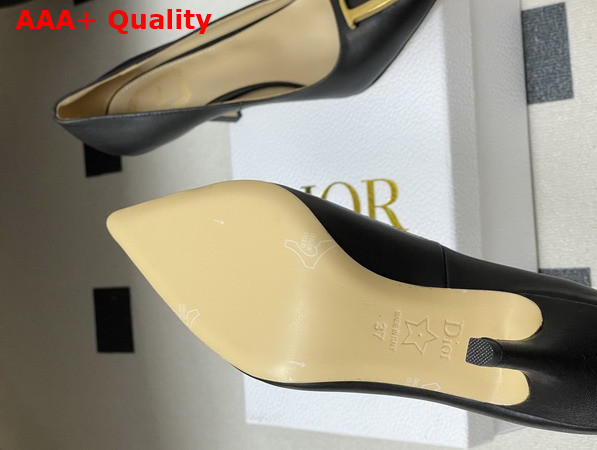 Dior Initials Pump in Black Calfskin Replica