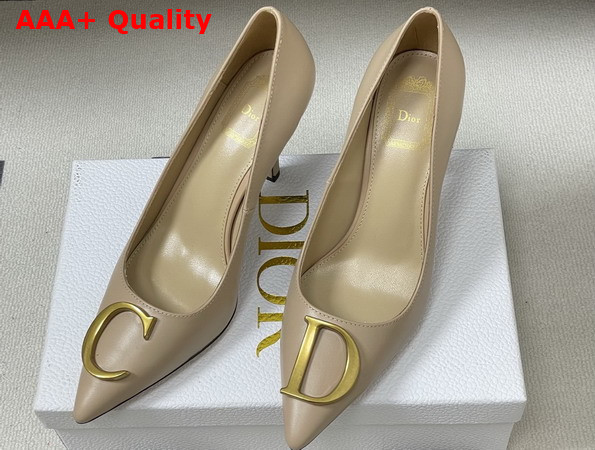 Dior Initials Pump in Trench Calfskin Replica