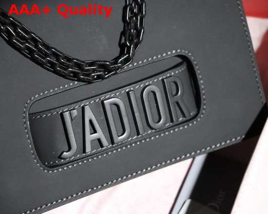 Dior J Adior Flap Bag in Black Calfskin with Black Hardware Replica