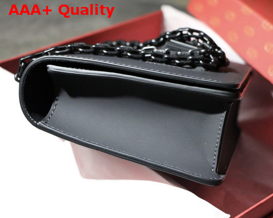 Dior J Adior Flap Bag in Black Calfskin with Black Hardware Replica