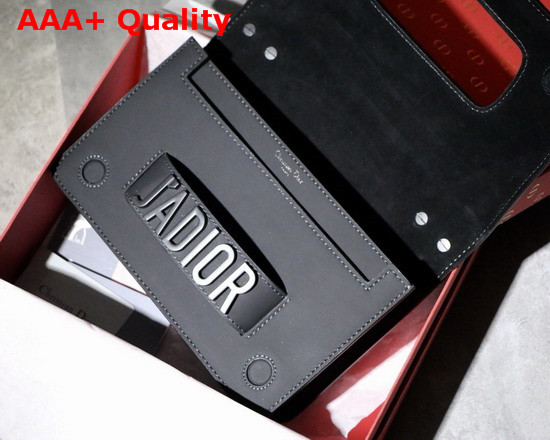 Dior J Adior Flap Bag in Black Calfskin with Black Hardware Replica