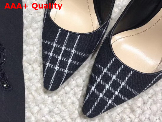 Dior J Adior Tartan Wool Slingback Replica