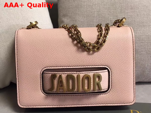 Dior J adior Flap Bag in Pink Grained Calfskin Replica