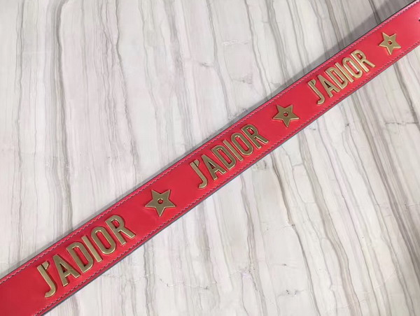 Dior J adior Shoulder Strap in Red Calfskin For Sale