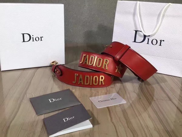 Dior J adior Shoulder Strap in Red Calfskin For Sale