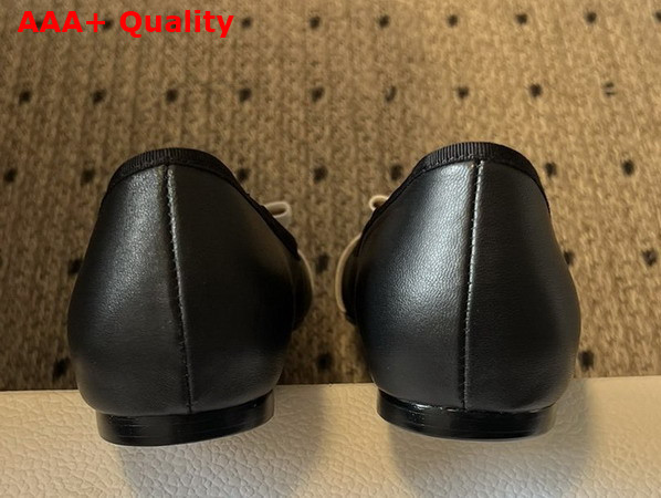 Dior Jadior Ballet Flat in Black Lambskin Replica