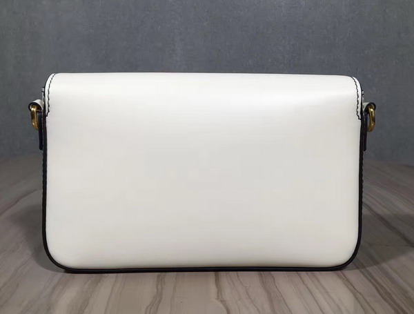 Dior Jadior Flap Bag with Shoulder Strap White Calfskin For Sale