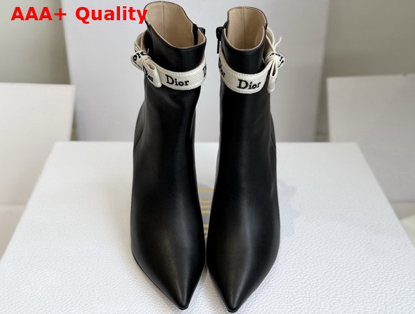 Dior Jadior Heeled Ankle Boot in Black Lambskin Replica