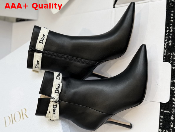 Dior Jadior Heeled Ankle Boot in Black Lambskin Replica