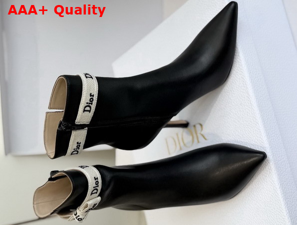 Dior Jadior Heeled Ankle Boot in Black Lambskin Replica