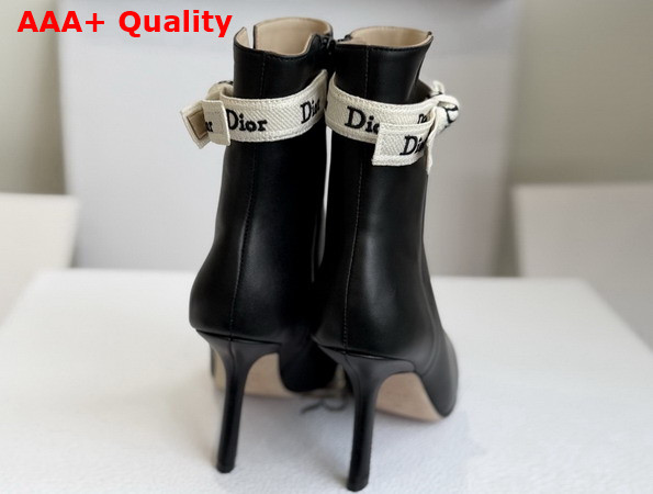 Dior Jadior Heeled Ankle Boot in Black Lambskin Replica