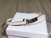 Dior Jadior Necklace in White with Gold Tone Finish Aged Metal For Sale