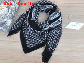 Dior Jadior Oblique Square Scarf in Black Replica
