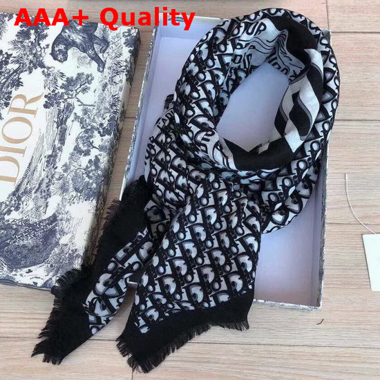 Dior Jadior Oblique Square Scarf in Blue Replica