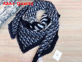 Dior Jadior Oblique Square Scarf in Blue Replica