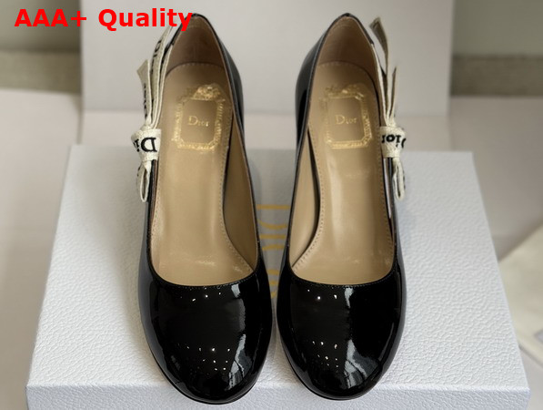 Dior Jadior Pump in Black Patent Calfskin Replica