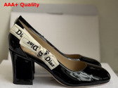 Dior Jadior Pump in Black Patent Calfskin Replica