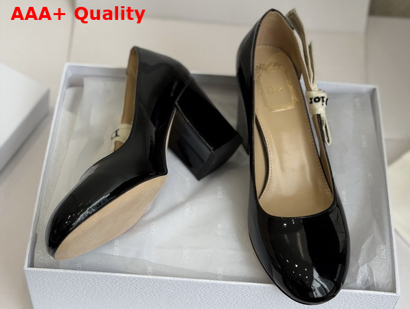 Dior Jadior Pump in Black Patent Calfskin Replica