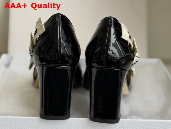 Dior Jadior Pump in Black Patent Calfskin Replica