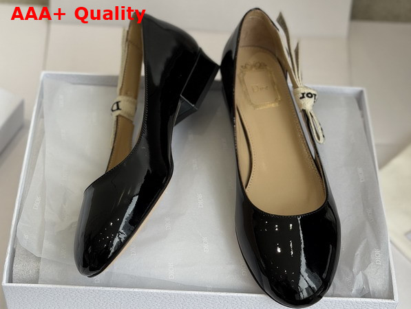 Dior Jadior Pump in Black Patent Calfskin Replica
