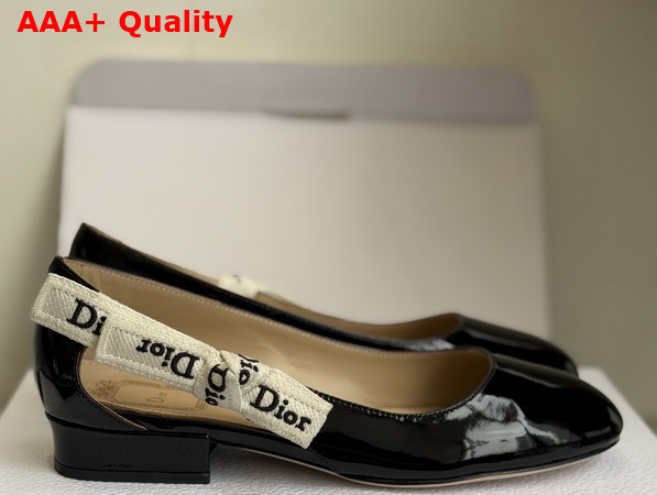 Dior Jadior Pump in Black Patent Calfskin Replica