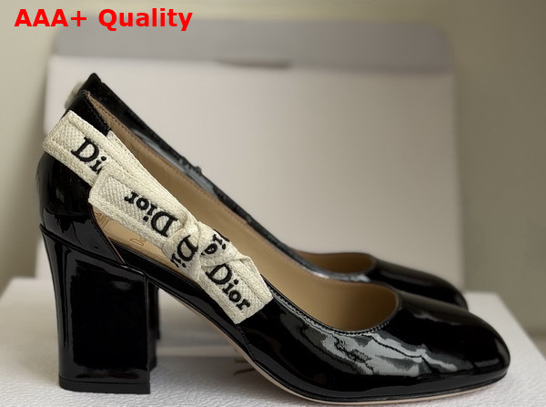 Dior Jadior Pump in Black Patent Calfskin Replica