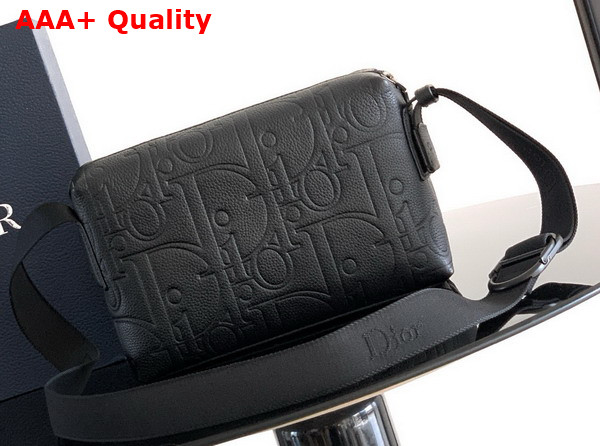 Dior Jett Zipped Messenger Bag Black Dior Gravity Leather Replica