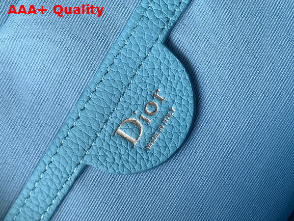 Dior Jett Zipped Messenger Bag Myosotis Blue Dior Gravity Leather Replica