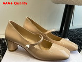 Dior Jolie Dior Pump Nude Patent Calfskin Replica