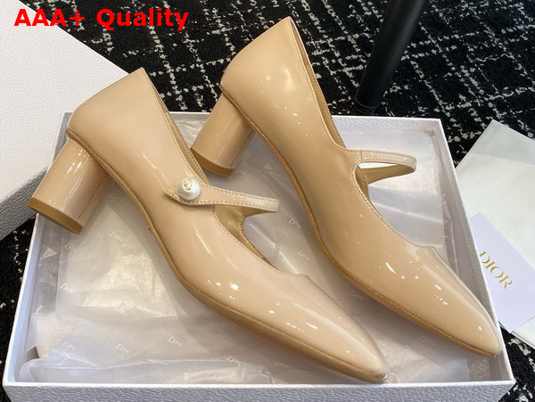 Dior Jolie Dior Pump Nude Patent Calfskin Replica