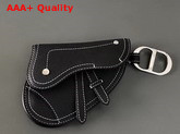 Dior Key Ring Saddle in Black Replica