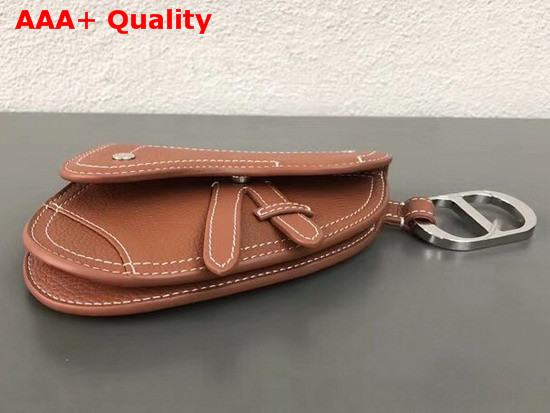 Dior Key Ring Saddle in Brown Replica