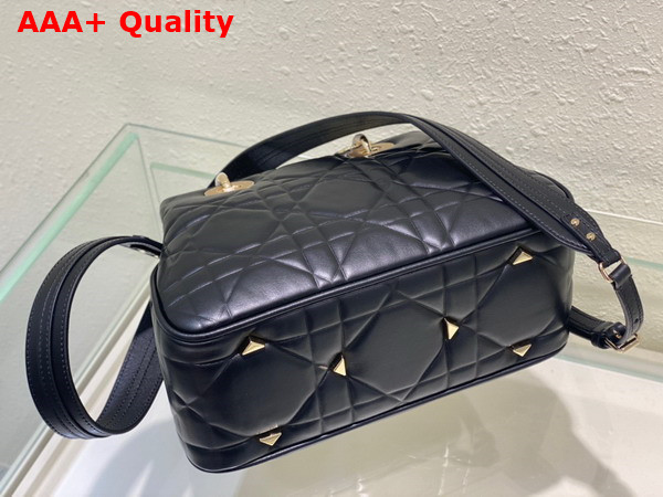 Dior Lady 95 22 Bag Black Cannage Calfskin with Gold Hardware Replica