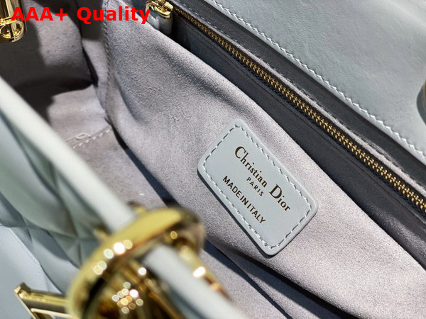 Dior Lady 95 22 Bag Cloud Blue Cannage Calfskin Replica