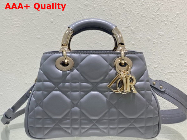 Dior Lady 95 22 Bag Cloud Blue Cannage Calfskin Replica