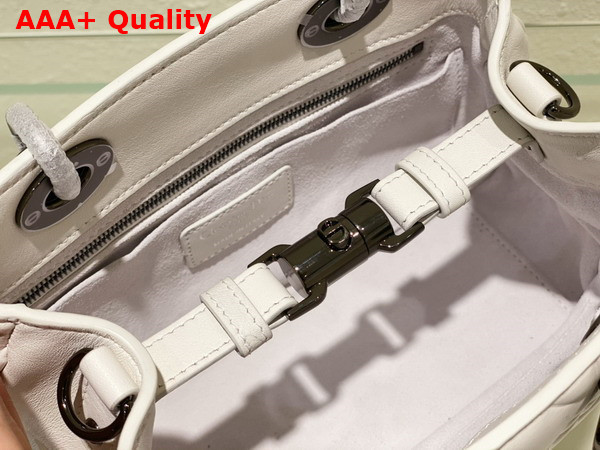 Dior Lady 95 22 Bag Latte Cannage Calfskin with Gun Metal Replica