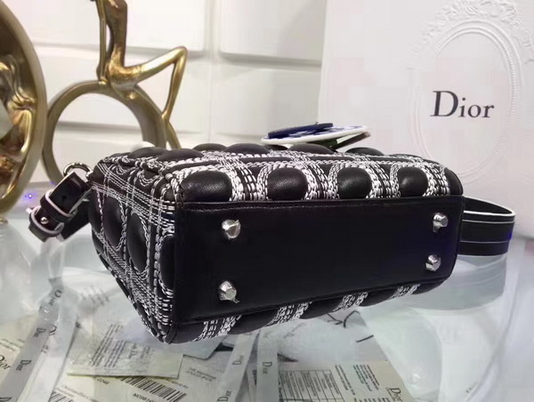 Dior Lady Art Bag Black Lambskin For Sale