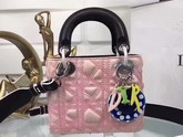 Dior Lady Art Bag Pink Lambskin For Sale
