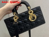 Dior Lady D Joy Bag Black Cannage Lambskin Replica
