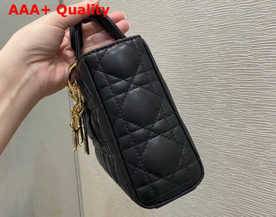 Dior Lady D Joy Bag Black Cannage Lambskin Replica