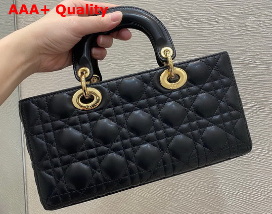 Dior Lady D Joy Bag Black Cannage Lambskin Replica