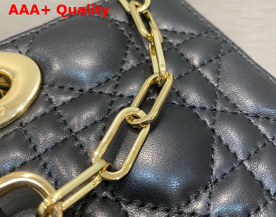 Dior Lady D Joy Bag Black Cannage Lambskin Replica