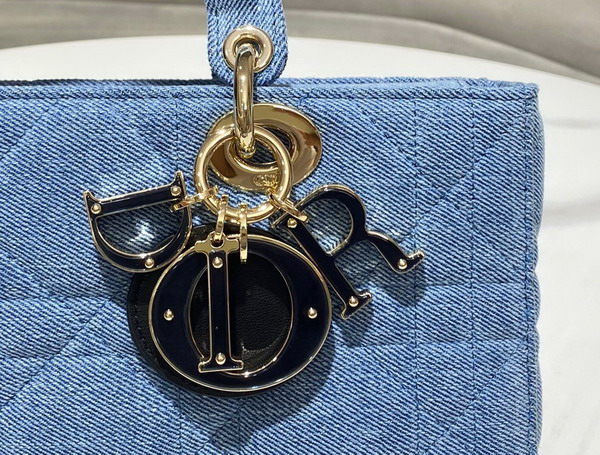 Dior Lady D Joy Bag Blue Cannage Denim Replica