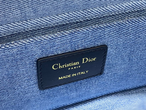 Dior Lady D Joy Bag Blue Cannage Denim Replica