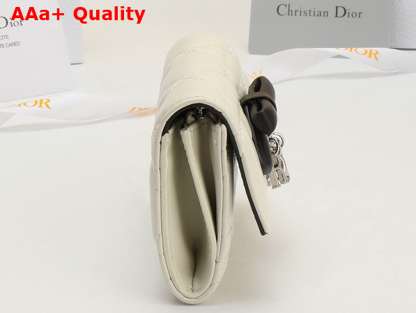 Dior Lady Dior Glycine Wallet in Black Cannage Lambskin Replica