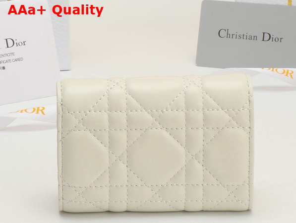 Dior Lady Dior Glycine Wallet in Black Cannage Lambskin Replica
