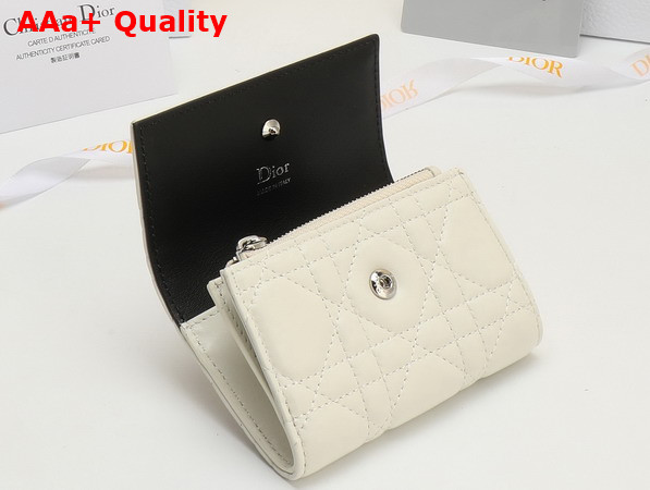Dior Lady Dior Glycine Wallet in Black Cannage Lambskin Replica